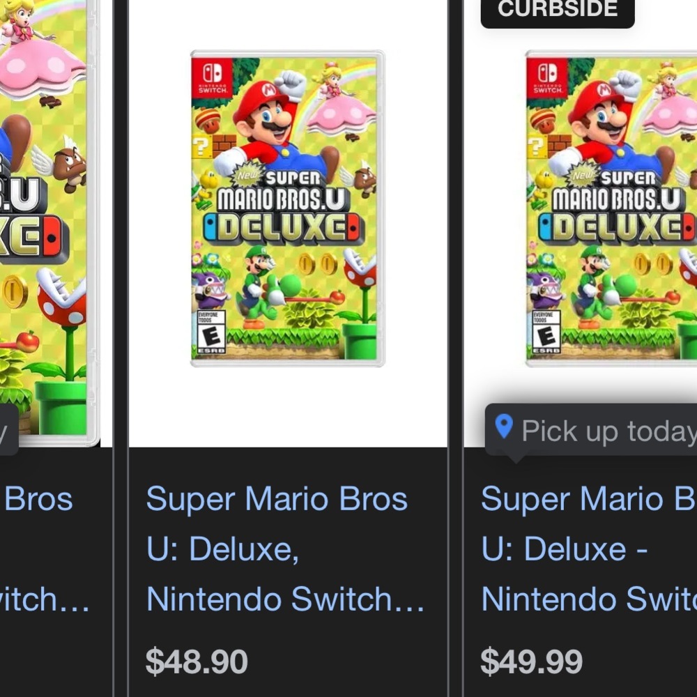 Super Mario deluxe for the switch